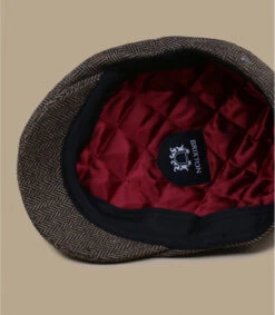 Brixton Hooligan Brown Kaki Herringbone -Chapeaux À La Mode hooligan brown kaki herringbone 2