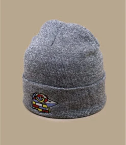 Keim Street Bird Beanie Heather Grey -Chapeaux À La Mode keim street bird beanie heather grey 1