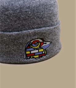 Keim Street Bird Beanie Heather Grey -Chapeaux À La Mode keim street bird beanie heather grey 2