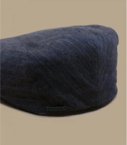 Stetson Kent Cotton Linen Blue Strips -Chapeaux À La Mode kent cotton linen blue strips 2