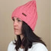 Barts Koros Beanie Blush 2 Barts Koros Beanie Blush -Chapeaux À La Mode koros beanie blushBonnet20long20rose20Koros20beanie20blush
