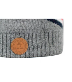 Cabaïa Last Call Grey -Chapeaux À La Mode last call greybonnet20pompon20gris20rayure