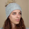 Barts Marigold Beanie Heather Grey -Chapeaux À La Mode marigold beanie heather greyBonnet20gros20pompon20poils20Marigold20beanie20heather20grey