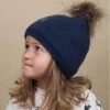 Mini Shiny Kid Marine -Chapeaux À La Mode mini shiny kid marinebonnet20enfant20marine20pompon20four20Mini20Shiny20Kid20marine