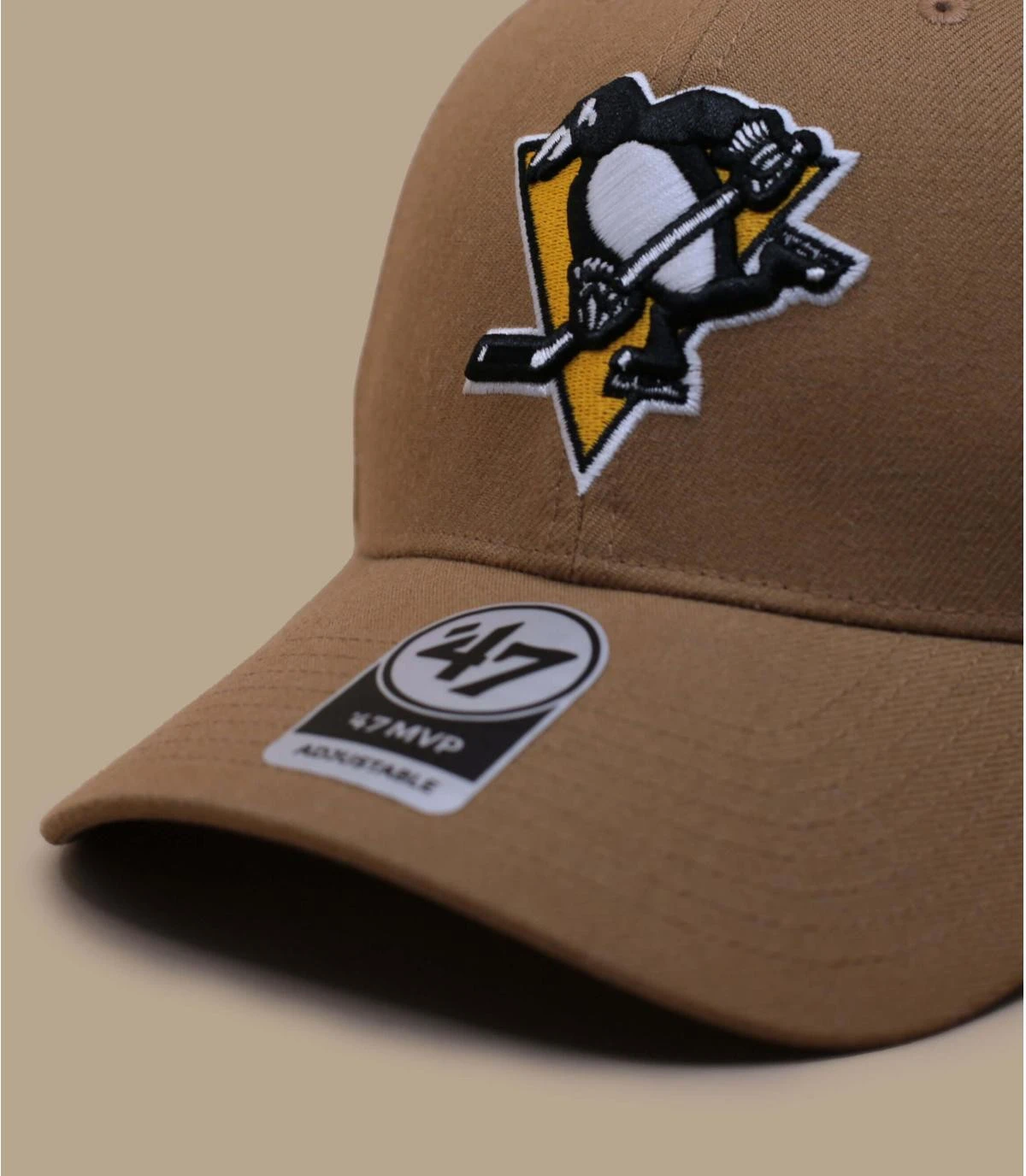 '47 BRAND MVP Snapback Penguins Camel 5 '47 BRAND MVP Snapback Penguins Camel – Image 3