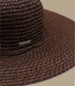 Seeberger Paper Crochet Floppy Olive -Chapeaux À La Mode paper crochet floppy olive 2