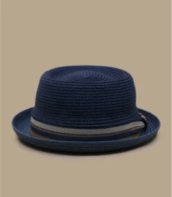 Stetson Pork Pie Toyo Blue -Chapeaux À La Mode pork pie toyo blue 3