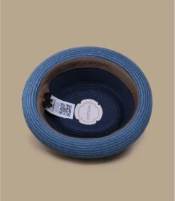 Stetson Pork Pie Toyo Blue -Chapeaux À La Mode pork pie toyo blue 4