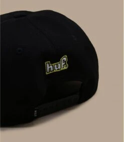 HUF Roasted Unstructured Snpaback Black -Chapeaux À La Mode roasted unstructured snpaback black 3