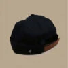 Seal Black -Chapeaux À La Mode seal blackbonnet20docker20noir20cuir20Seal20black