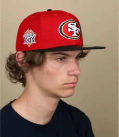 NEW ERA Side Patch 5950 49ers Scarlet 13 NEW ERA Side Patch 5950 49ers Scarlet -Chapeaux À La Mode side patch 5950 49ers scarlet 5