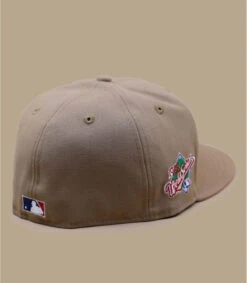 NEW ERA Side Patch 5950 LA Dodgers Camel Pink -Chapeaux À La Mode side patch 5950 la dodgers camel pink 3
