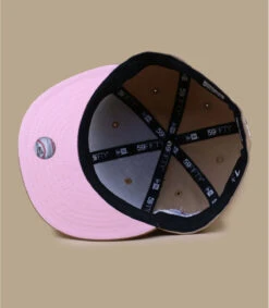 NEW ERA Side Patch 5950 NY Yankees Camel Pink -Chapeaux À La Mode side patch 5950 ny yankees camel pink 4