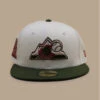 NEW ERA Side Patch 59Fifty Colorado Rockies Chrome Olive -Chapeaux À La Mode side patch 59fifty colorado rockies chrome olive