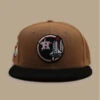 NEW ERA Side Patch 59Fifty Houston Astros Bronze Black Corduroy -Chapeaux À La Mode side patch 59fifty houston astros bronze black corduroy