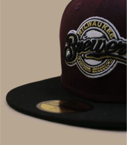 NEW ERA Side Patch 59Fifty Milwaukee Brewers Marron Black 11 NEW ERA Side Patch 59Fifty Milwaukee Brewers Marron Black -Chapeaux À La Mode side patch 59fifty milwaukee brewers marron black 2