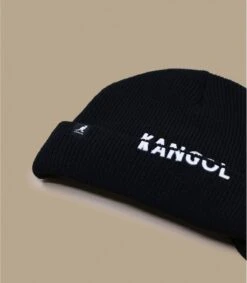 Kangol Sliced Peak Beanie Black -Chapeaux À La Mode sliced peak beanie black 2