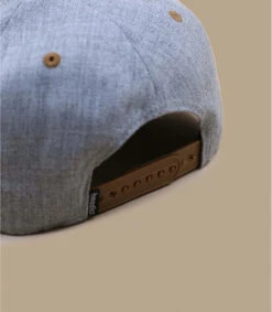 Snapback La Grave Grey Suede -Chapeaux À La Mode snapback la grave grey suede 3