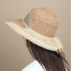 Stella Beige 1 Stella Beige -Chapeaux À La Mode stella beigecapeline20paille20multicolore20Stella20beige