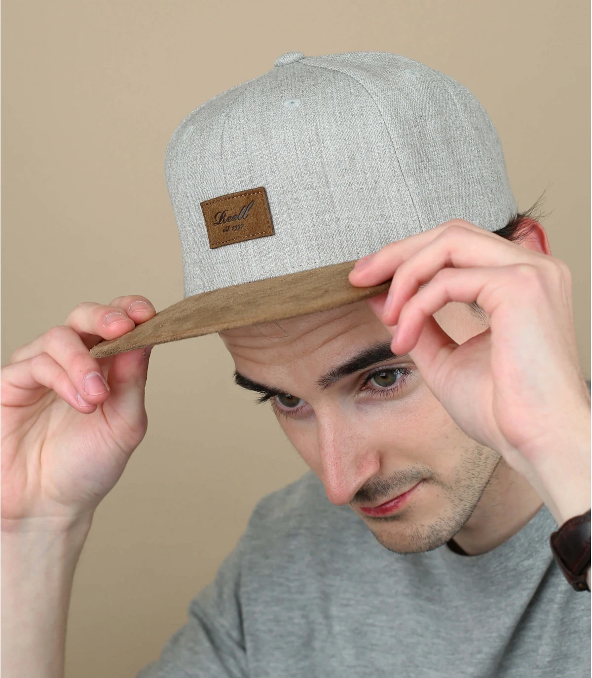 Reell Suede Cap Heather Light Grey 3 Reell Suede Cap Heather Light Grey