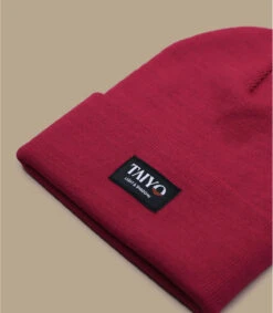 Tessy Cuff Beanie Red -Chapeaux À La Mode tessy cuff beanie red 2