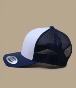 Trucker Blank White Navy -Chapeaux À La Mode trucker blank white navy 3