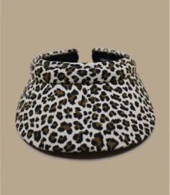 Seeberger Visor Leo Print Sand 9 Seeberger Visor Leo Print Sand -Chapeaux À La Mode visor leo print sand 2